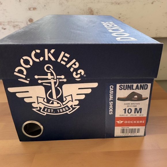 Men’s sz 10M Dockers Sunland DRK Brown sandals,slides,mules;dad look,Y2K, - Picture 3 of 5